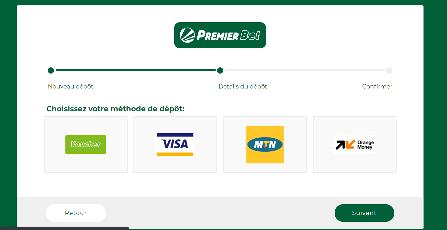 Les moyens de retrait sur premierbet
