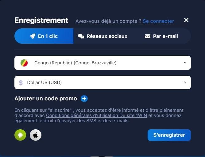 1win : Inscription, code promo, bonus, application