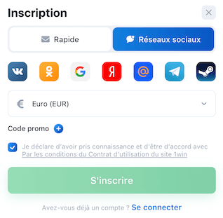 1win : Inscription, code promo, bonus, application